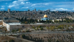 A área do Monte do Templo em Jerusalém.