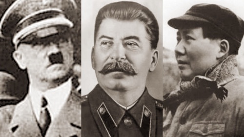 Adolf Hitler, Joseph Stalin e Mao Tse-tung