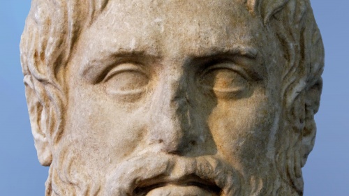 Bust of Greek philosopher Plato.