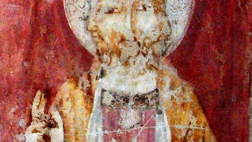 This 13th-century fresco in a church in Perugia, Italy, depicts the Trinity as a being with three faces representing Father, Son and Holy Spirit.