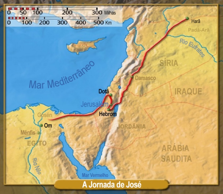 Map - Bible Commentary Genesis 37_portuguese