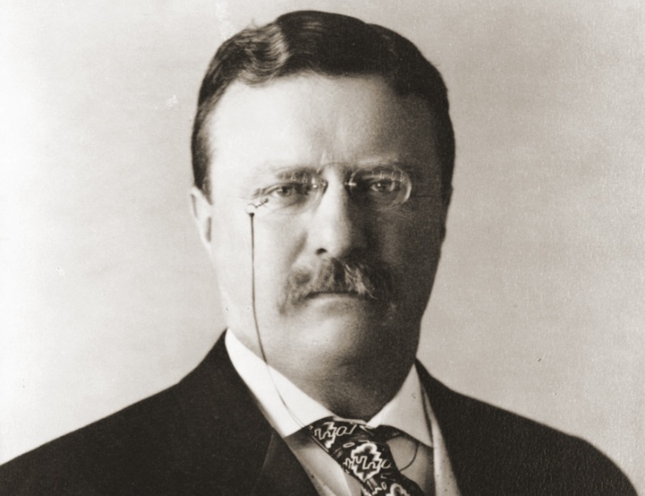 Theodore Roosevelt, o 26º presidente dos Estados Unidos.