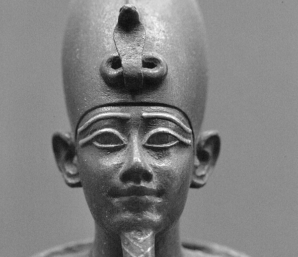 The Egyptian god Osiris statue.