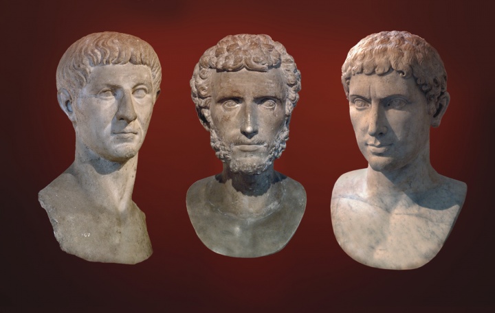 Bustos de cidadãos romanos.