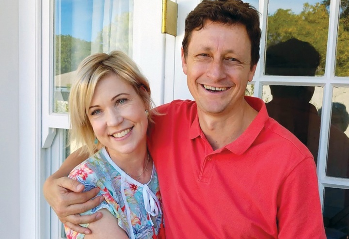 Cathy e seu marido Vivien Botha.