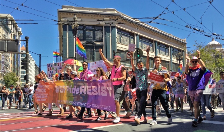 Parada do orgulho gay.