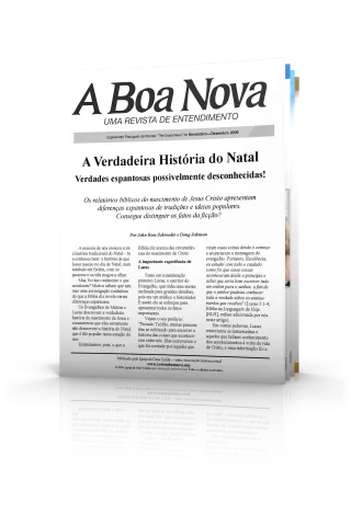 A Boa Nova: Novembro - Dezembro 2009