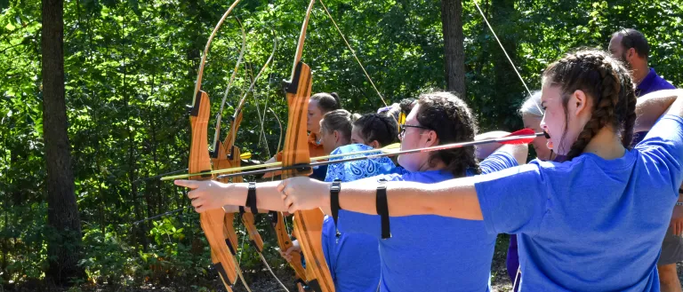 People shooting arrows