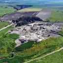 Vista das ruínas arqueológicas de Tel Megido com o Vale de Jezreel ao fundo.