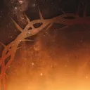 Silhueta duma coroa de espinhos.