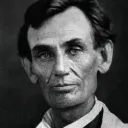 Abraão Lincoln em 1858, quando fez seu discurso “Casa Dividida”.