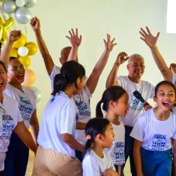 excited people