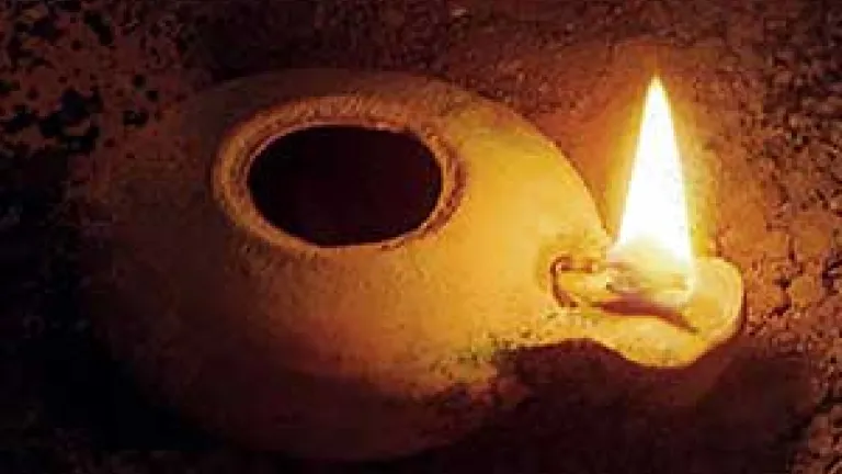 Lamp burning