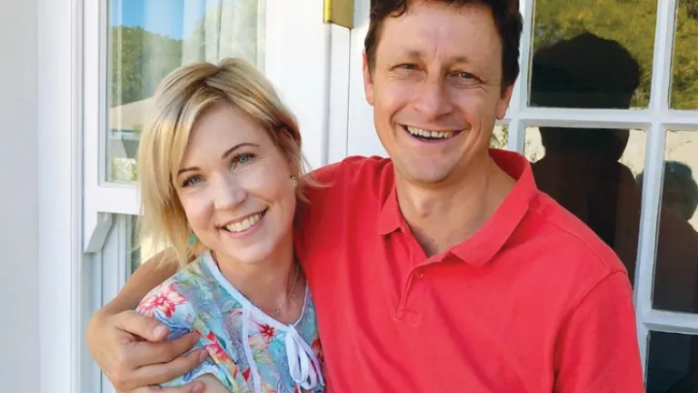 Cathy e seu marido Vivien Botha.