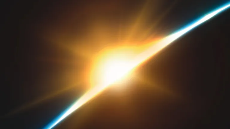 Raios de sol brilhando pela terra.