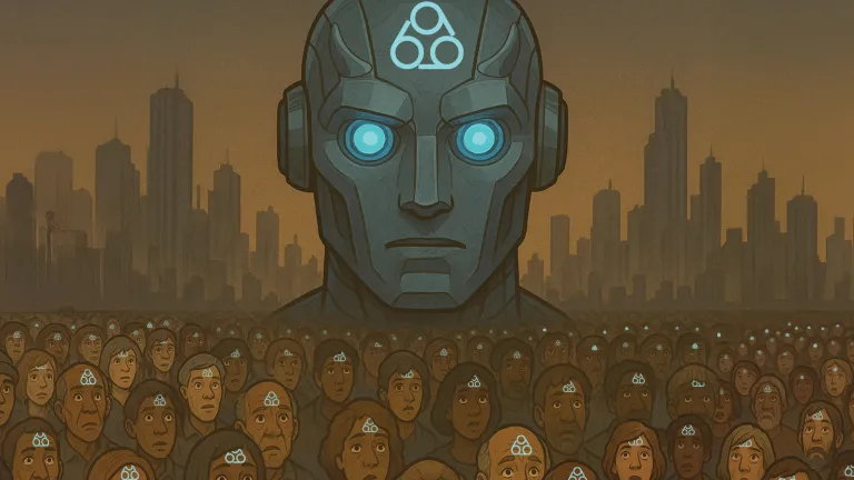 Uma representação artística do número 666 nas testas.