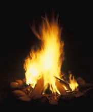 Campfire flames