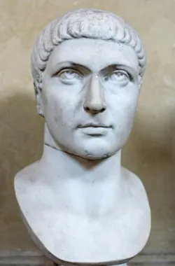 Busto de Constantino, no Museu do Vaticano